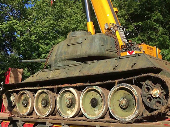 Прибалтийский коллекционер спас танк Т-34-85 производства Уралвагонзавода