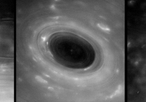 Исследовательский зонд «Кассини», недавно приступивший к финальному этапу своей миссии, отправил на Землю снимки гигантских ураганов в верхних слоях атмосферы Сатурна