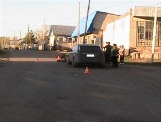 В Оренбургском районе 10-летняя велосипедистка попала под колеса автомобиля 