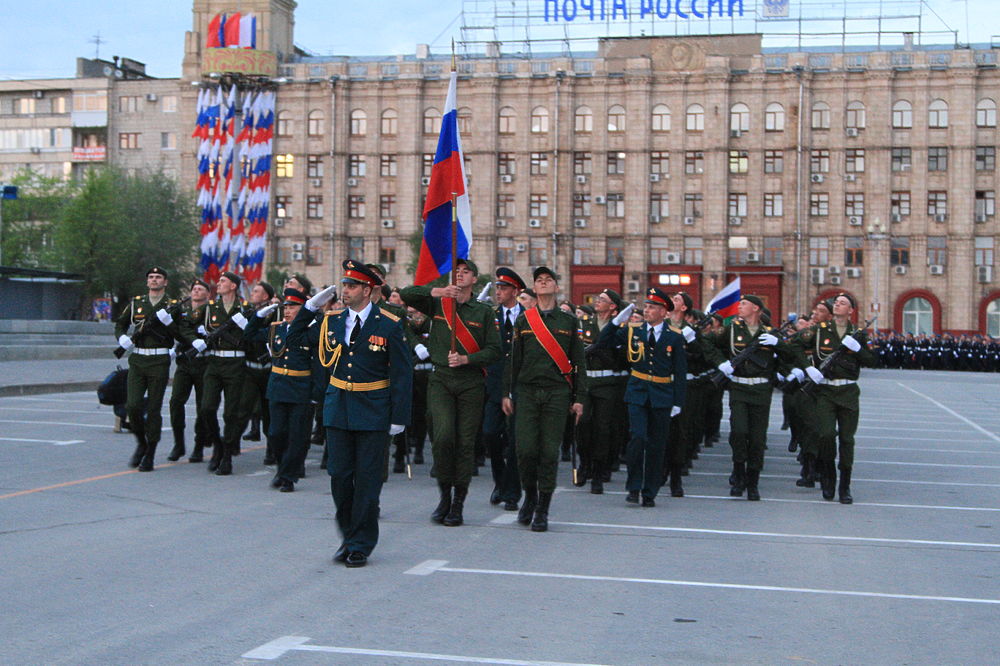 Перед 9 Мая в Волгограде состоялась большая репетиция Парада Победы 