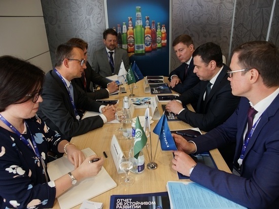 На ПМЭФ главы Ярославской области и компании «Балтика» обсудили дальнейшее развитие пивоваренной отрасли 
