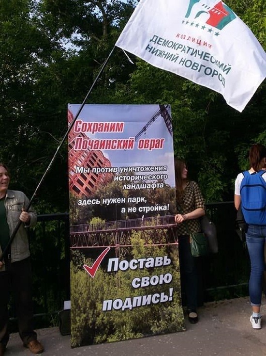 Нижегородцы просят Путина остановить застройку Почаинского оврага