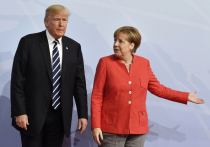 За день до саммита «Большой двадцатки» президент США Дональд Трамп встретился с канцлером ФРГ Ангелой Меркель