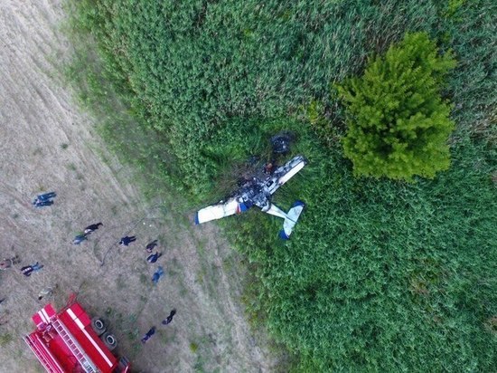 Во время авиашоу в Тамбове разбился легкомоторный самолет: видео