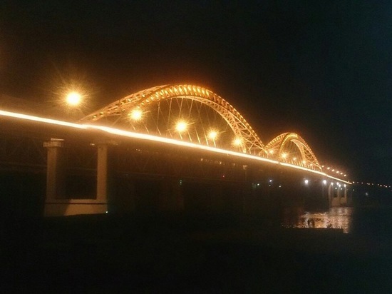 Дублер Борского моста в Нижнем Новгороде подключен к освещению