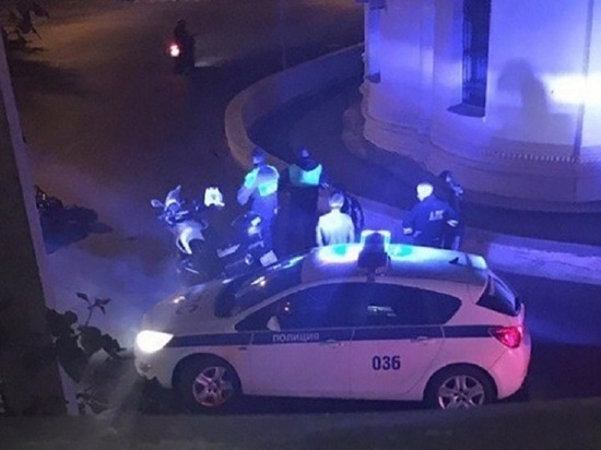Полицейские гонялись за пьяным мотоциклистом по всей Калуге 