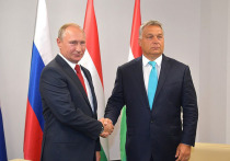 Владимир Путин в Будапеште пообещал научить венгерского премьера Виктора Орбана основам дзюдо