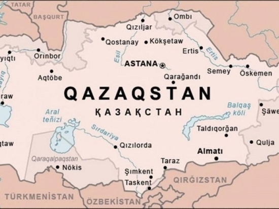 На сайте информагентства  территориальные границы Казахстана были увеличены за счет  территорий соседних государств. 