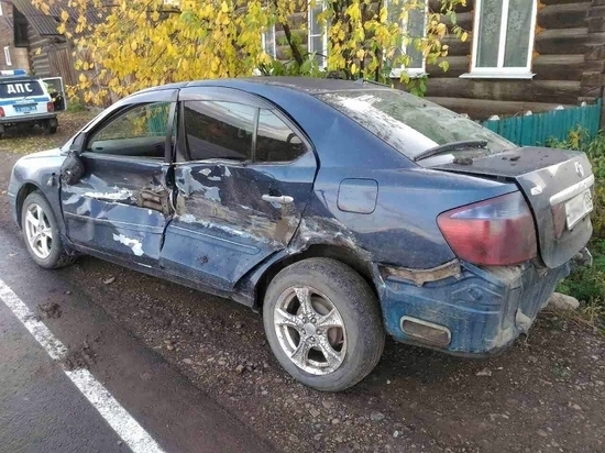 В Боханском районе пьяный водитель советского внедорожника протаранил иномарку 