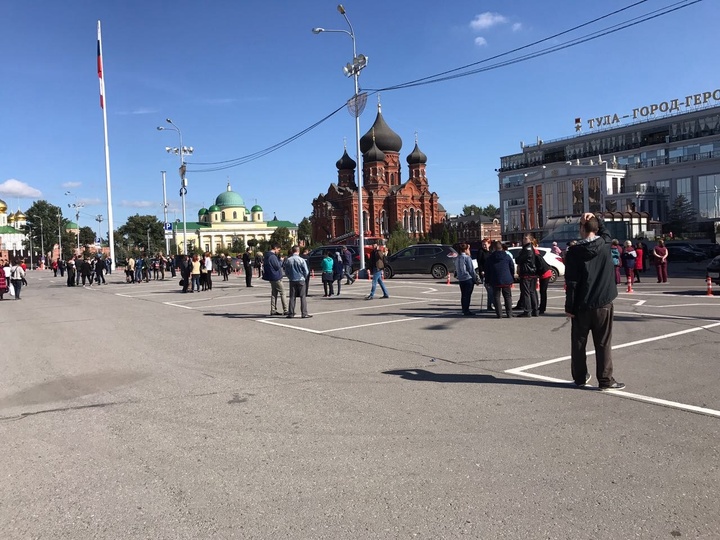 Площадь Ленина Тула с квадрокоптера