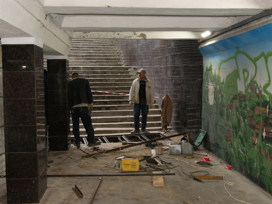 Ремонт подземного перехода на площади Минина завершат в начале октября