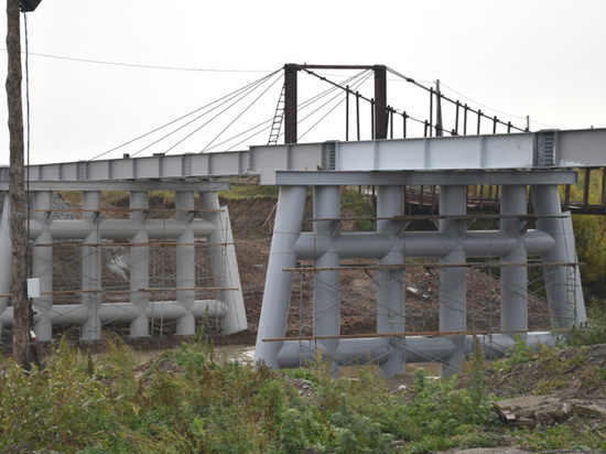 Мост через реку Алей в Алтайском крае достроят раньше срока