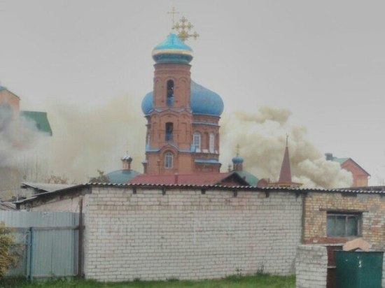 В МЧС сообщили подробности пожара у Покровского собора Барнаула