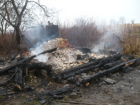Проверка по факту обнаружения останков человека при пожаре проводится в Калужской области 