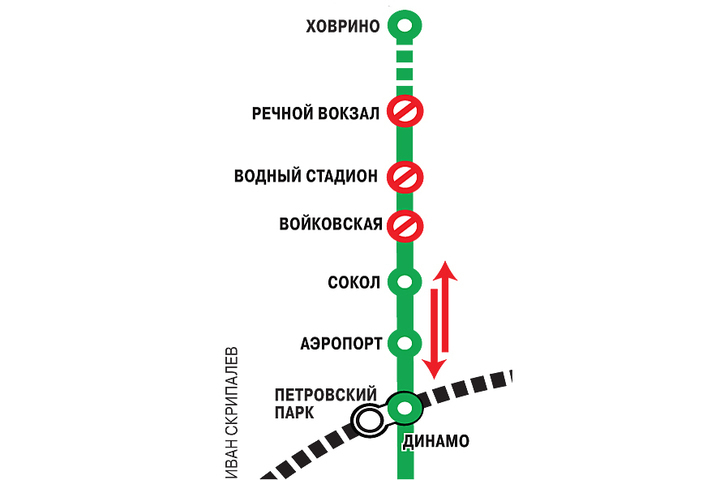 Карта метро речной вокзал показать