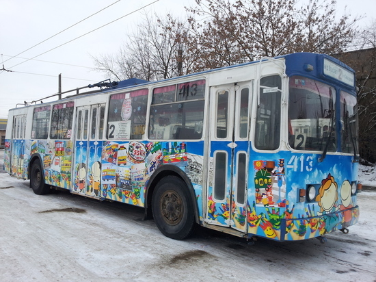 На улицы Иваново вышел «Новогодний троллейбус»