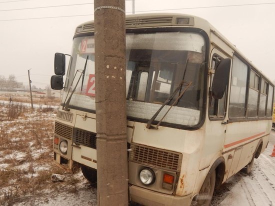Экономия или глупость: в Ивановской области рейсовый автобус врезался в столб