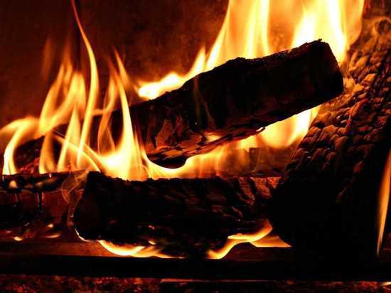 В Курской области сгорел дачный домик 