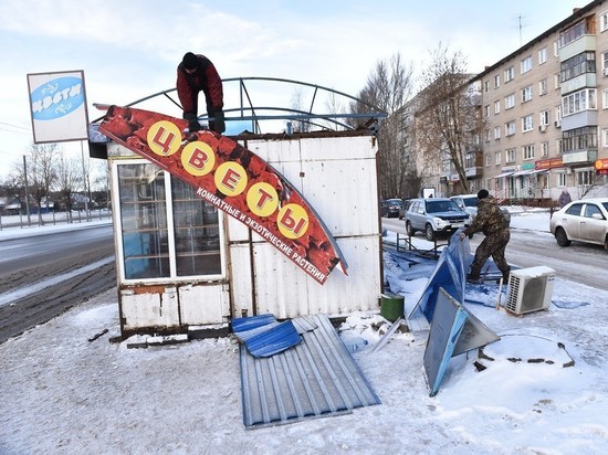 Во Фрунзенском районе Ярославля сносят старые ларьки