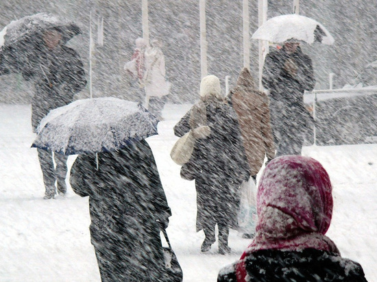 Снегопады и метели надвигаются на Калугу 