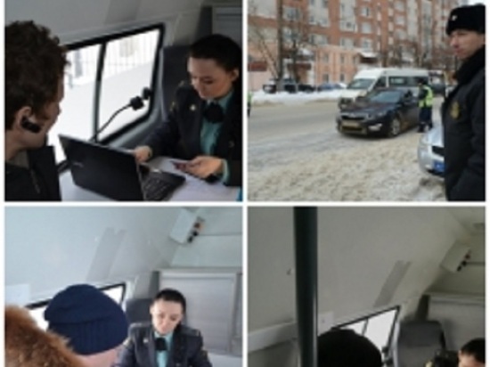 Никуда от них не деться: в Иванове приставы искали должников среди водителей на улице