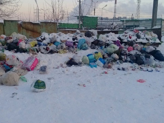 Снег парализовал вывоз мусора в Иванове