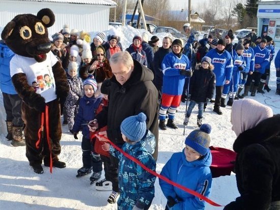 В Некоузском районе построили хоккейный корт от проекта «Решаем вместе!» 
