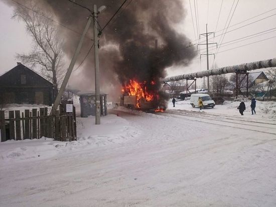 В МЧС назвали причину пожара в кемеровском трамвае 