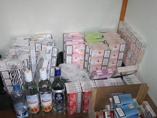 В Калужской области полицейские изъяли  "левые" сигареты и алкоголь