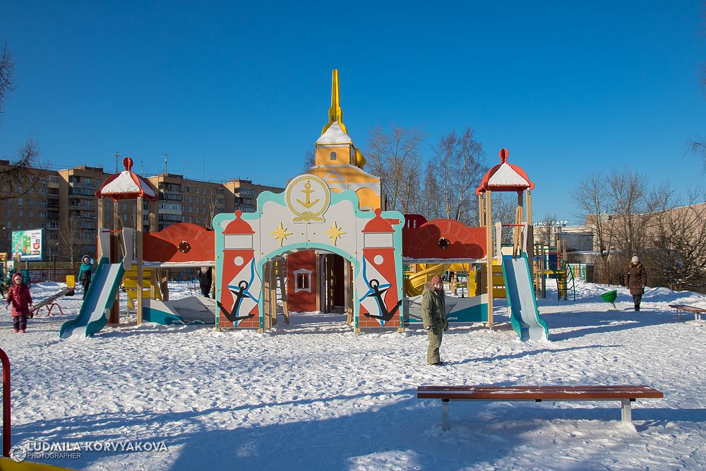 В Петрозаводске открыли «Ленинградскую» детскую площадку