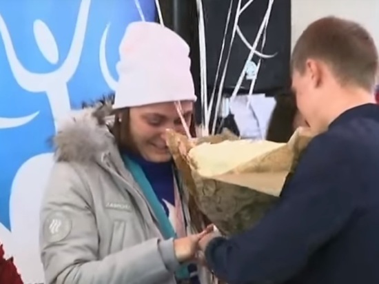 Нижегородская лыжница Анастасия Седова стала невестой в аэропорту