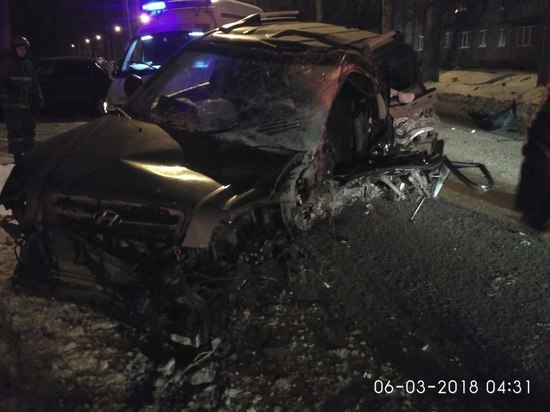 В Барнауле водитель без прав протаранил дерево, мужчина погиб