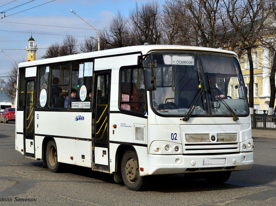 В Костроме изменили график и маршрут движения автобусов из Заволжья