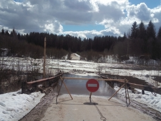 МЧС сообщило о подтоплении моста на реке Костроме
