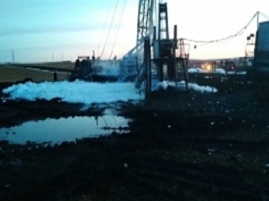 В Татарстане потушили пожар на нефтяной скважине