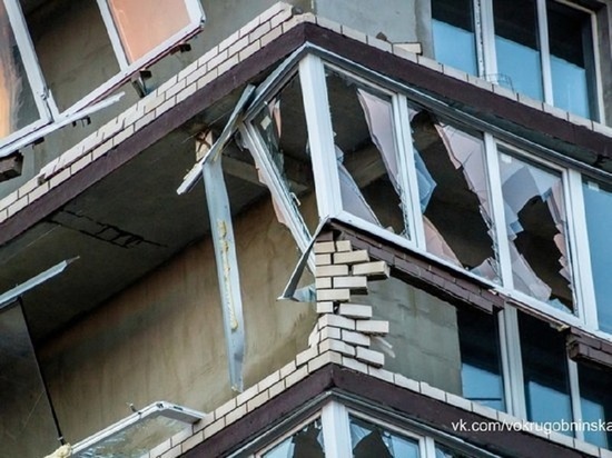 Разрушенные во время урагана в Обнинске балконы восстановит застройщик