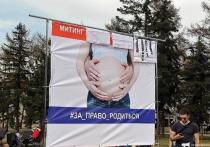 В понедельник в Иркутске прошел митинг в защиту экс-главы Иркутского городского перинатального центра Ирины Ежовой