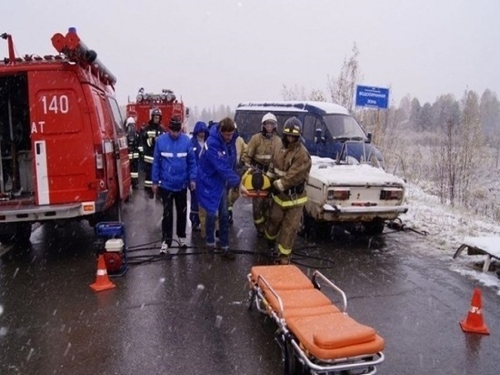 В Мордовии при аварии загорелся автомобиль, пострадал один человек