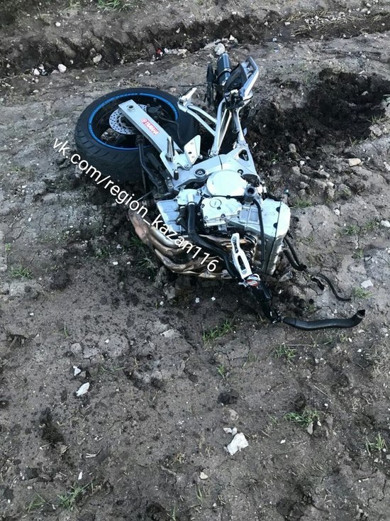 В Татарстане в аварии на трассе погиб мотоциклист