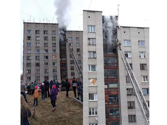 Повреждены два этажа: в Петрозаводске горело общежитие