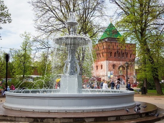 Центральный фонтан в Нижнем Новгороде запустят 4 мая