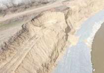 В Саракташском районе, в связи с обрушением  берега Сакмары, принимаются оперативные меры