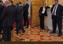 В соцсетях появился кадр Натальи Поклонской, с грустным видом облокотившейся на стену возле позолоченных дверей одного из кремлевских залов