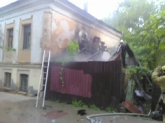 Очередной пожар по Воскресенской произошел в Калуге 