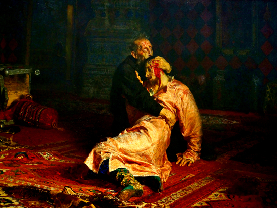 Мужчина поломал картину «Иван Грозный убивает своего сына» в Третьяковской галерее