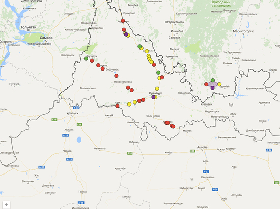 Онлайн-карта ремонта дорог в Оренбургской области появилась в сети Интернет
