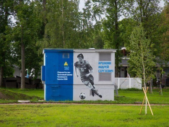 В Петербурге появилось граффити с Аршавиным 