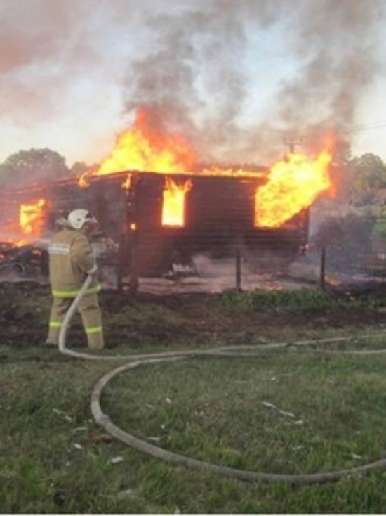 Пожарные 5 часов тушили жилой дом в Тверской области