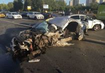 Страшная авария произошла утром в субботу на Кутузовском проспекте