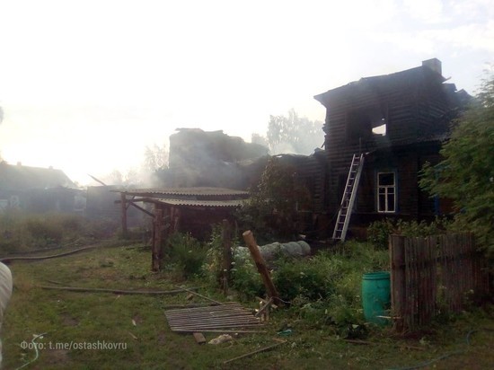 Сгоревшие дома в Осташкове Тверской области оказались кельями монахинь